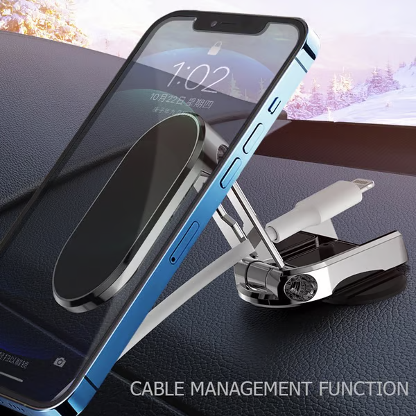 π Alloy Folding Magnetic Car Phone Holder