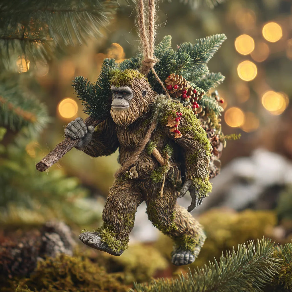 ๐๐ฃ Bigfoot Christmas Ornament โ Myth Meets Holiday Magic ๐