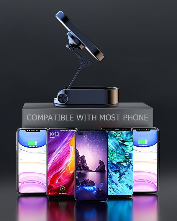 π Alloy Folding Magnetic Car Phone Holder