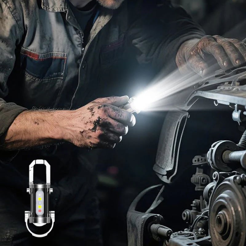 Portable Rechargeable Bright Keychain Flashlight