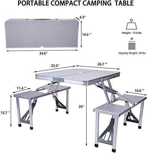 Folding picnic table
