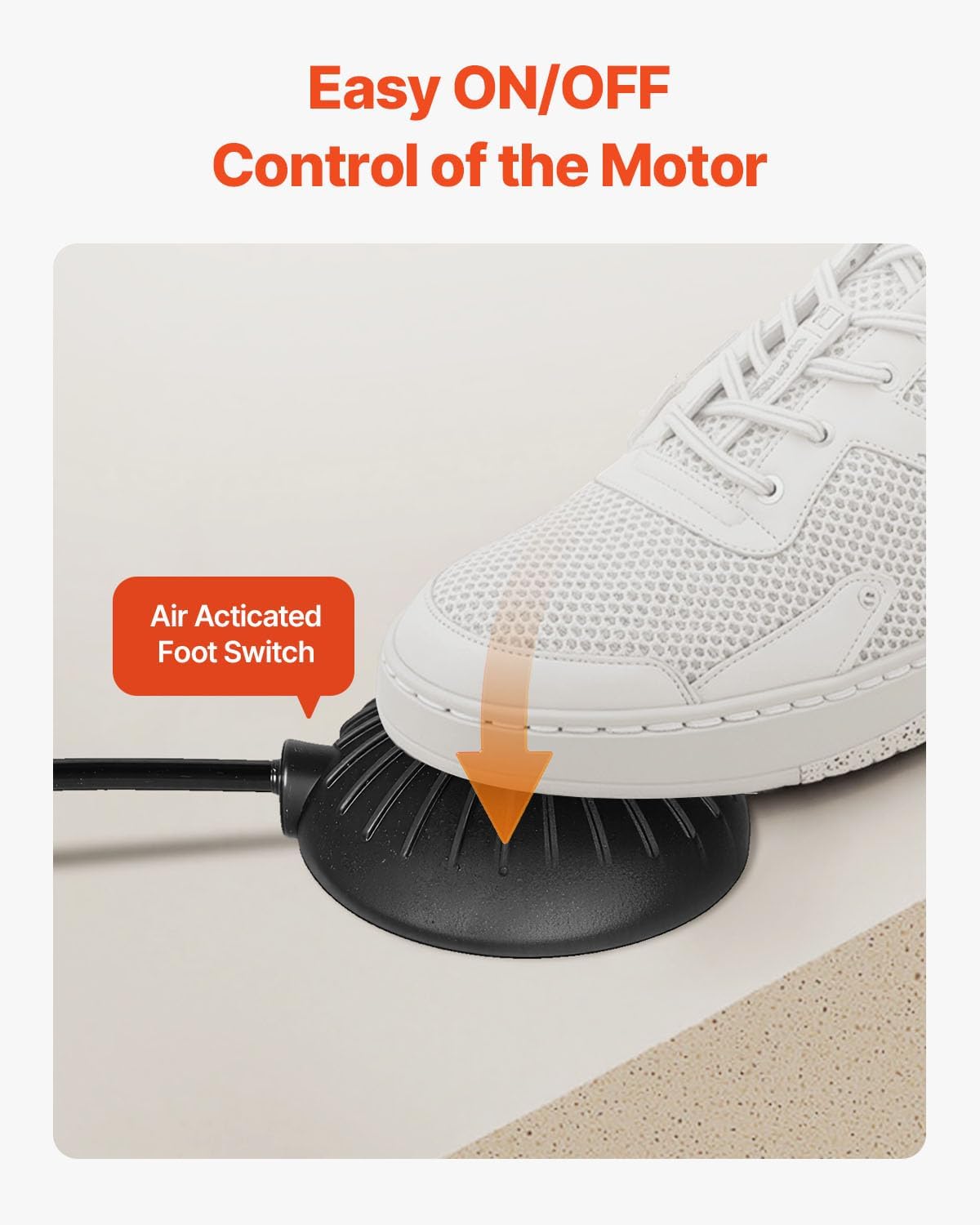 Limpiador de tubos con barrena y pedal VEVOR