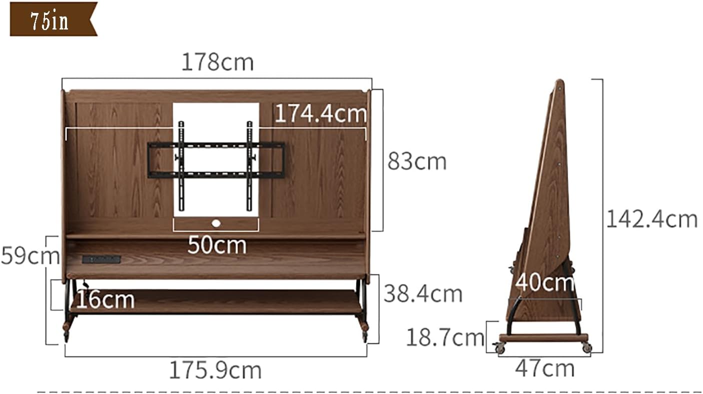 Mueble De TV Portátil De 20 A 75 Pulgadas Con Ar Mario De Almacenamiento
