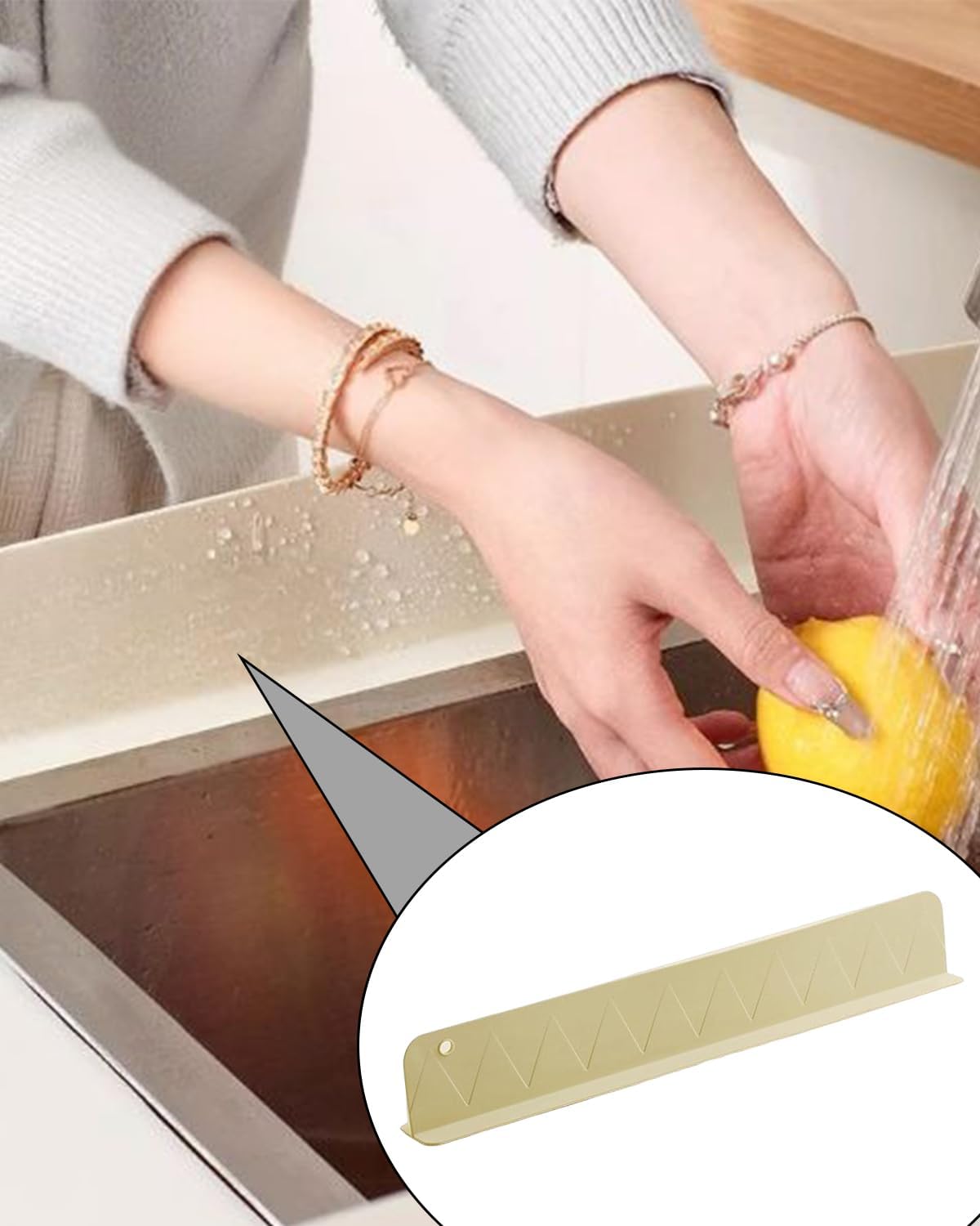 Silicone Sink Splash Guard for Kitchen