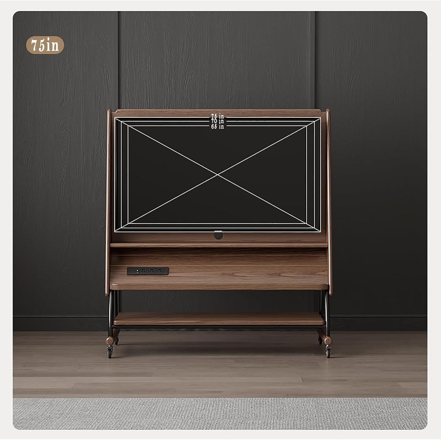 Mueble De TV Portátil De 20 A 75 Pulgadas Con Ar Mario De Almacenamiento