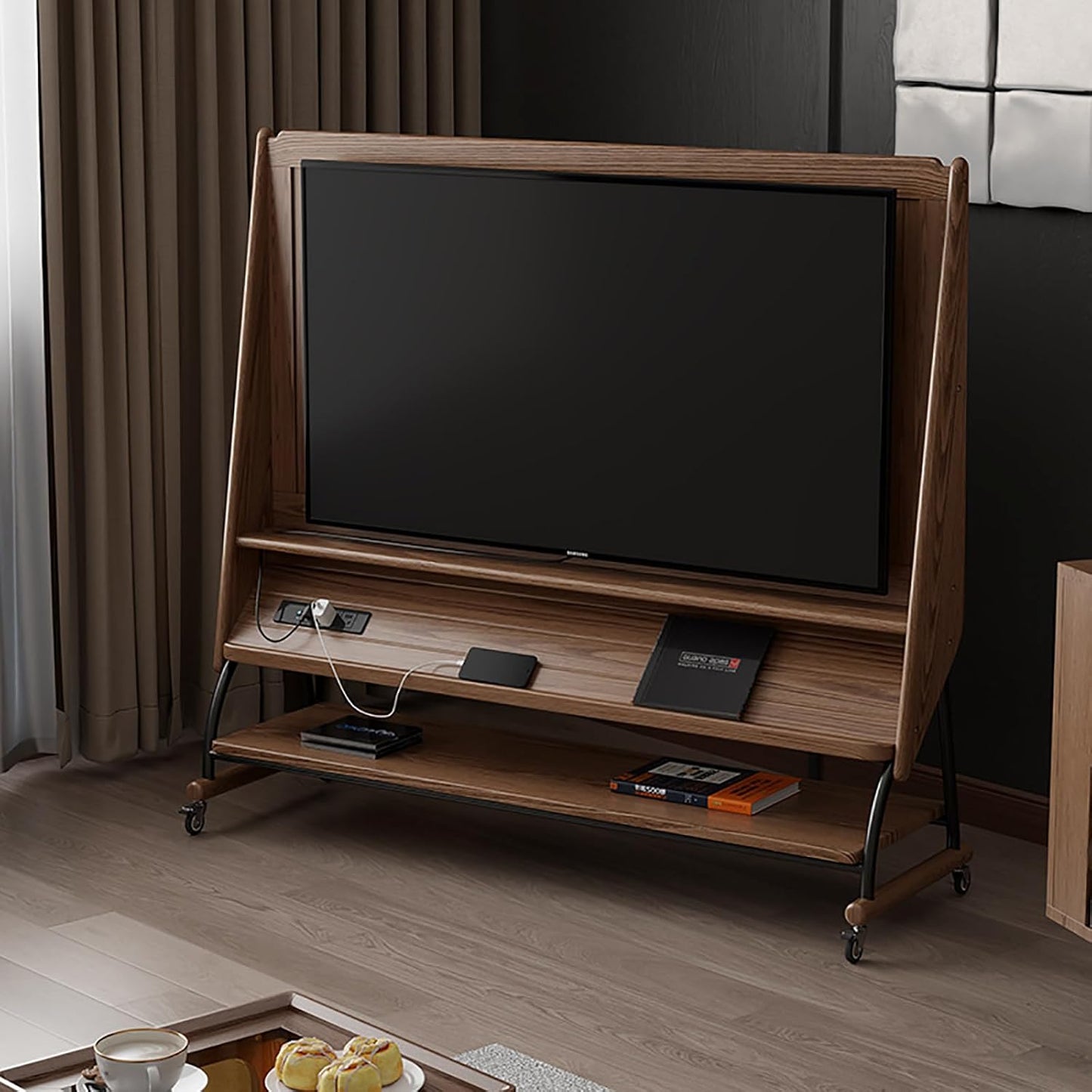 Mueble De TV Portátil De 20 A 75 Pulgadas Con Ar Mario De Almacenamiento