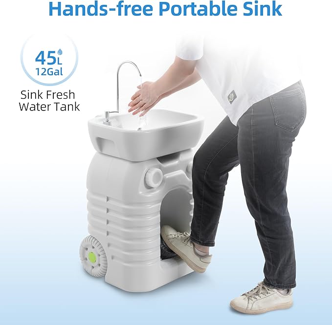 Portable camping sink