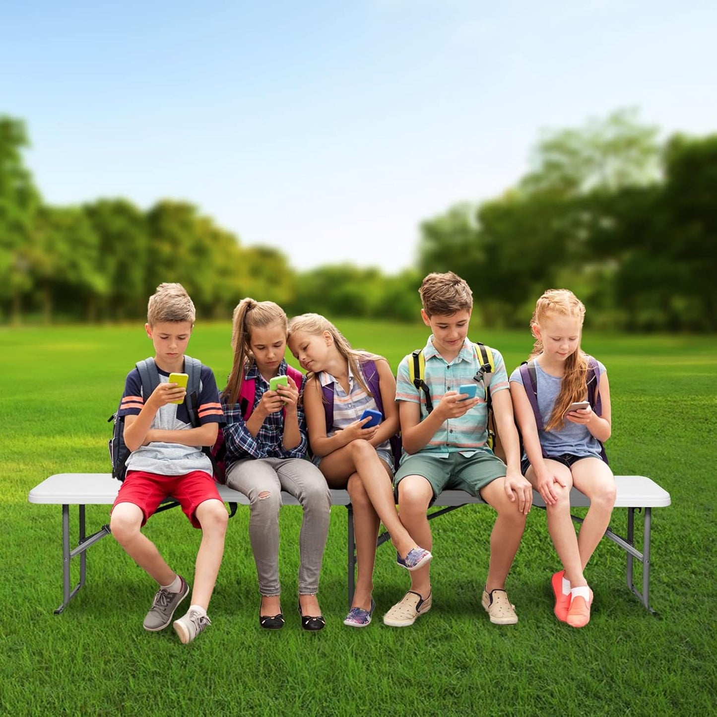 6-foot folding bench