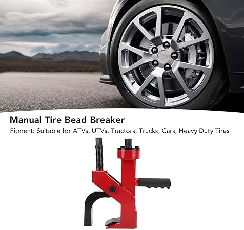 Buachois Manual Tire Bead Breaker with Handle,Portable Tires Changer Tool,Easy Operated Wheel Tire Repair Tool