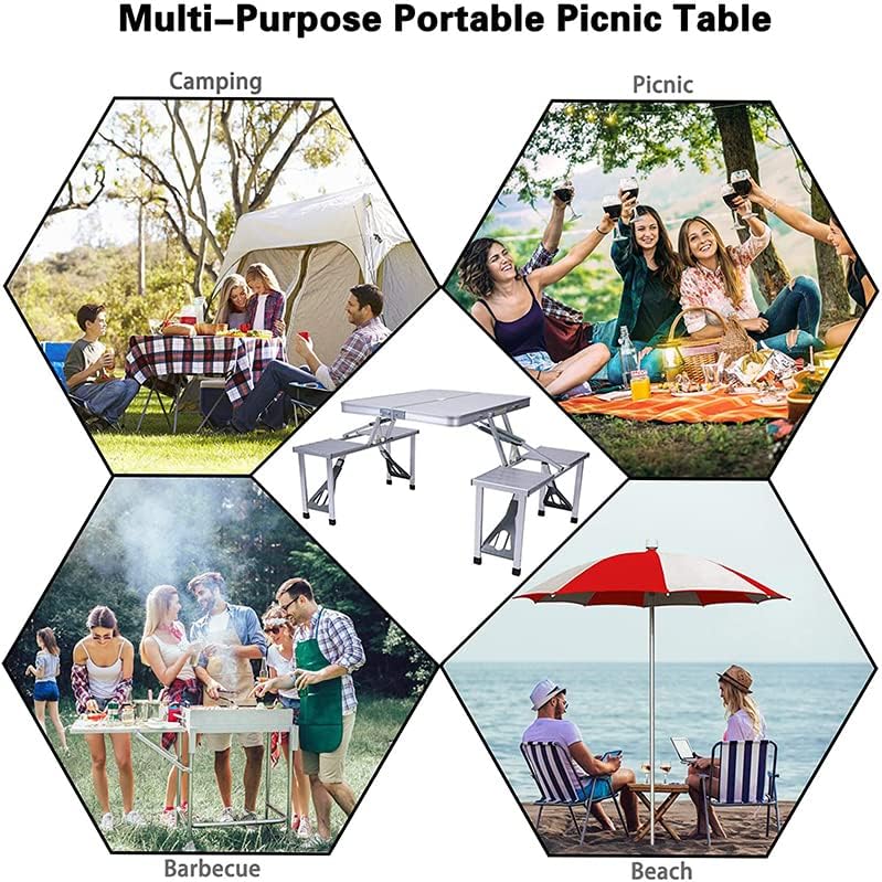 Folding picnic table