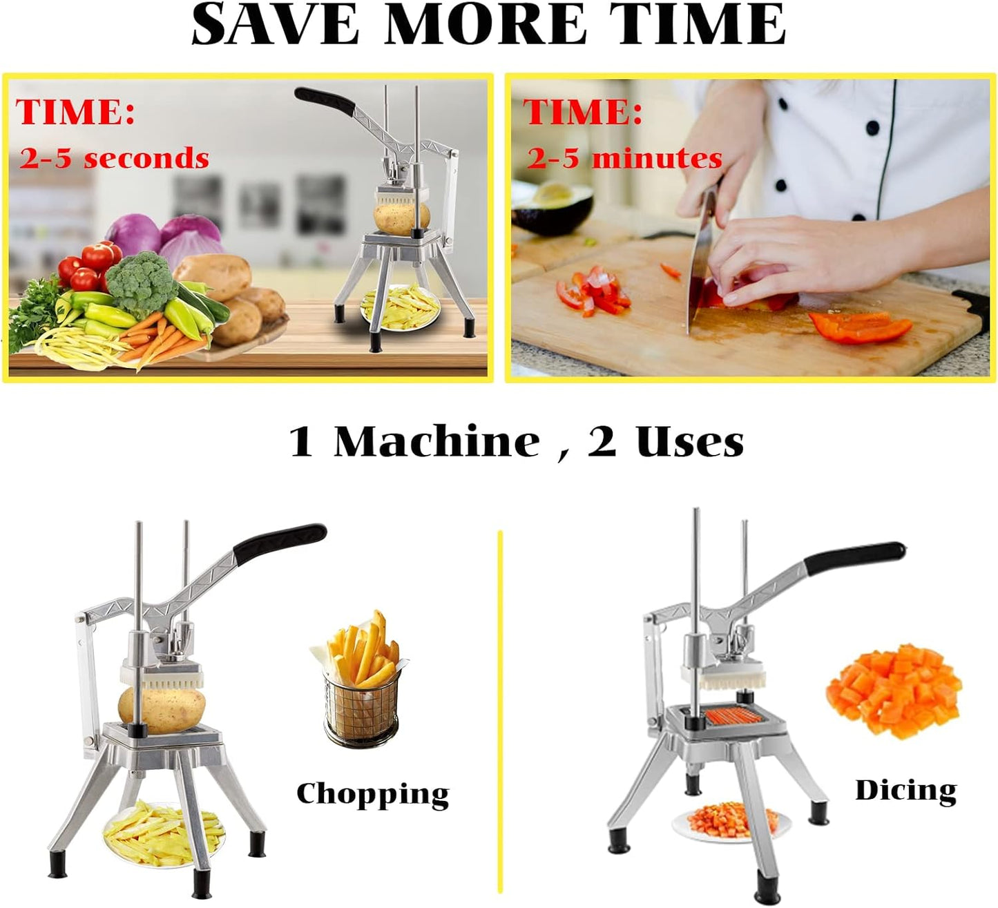 Stainless steel vegetable slicer