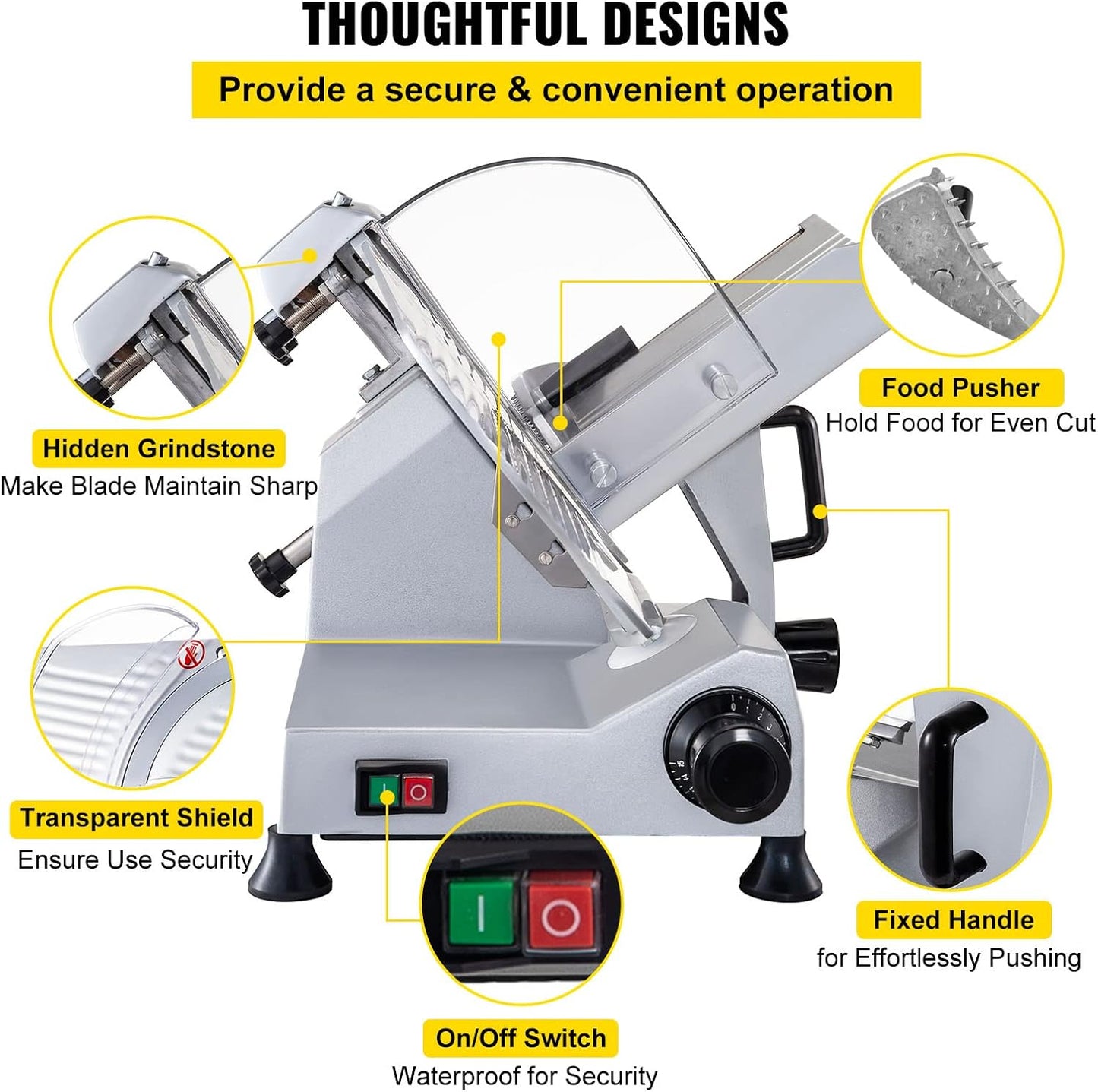 320-Watt VEVOR Meat Slicer