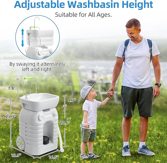 Portable camping sink