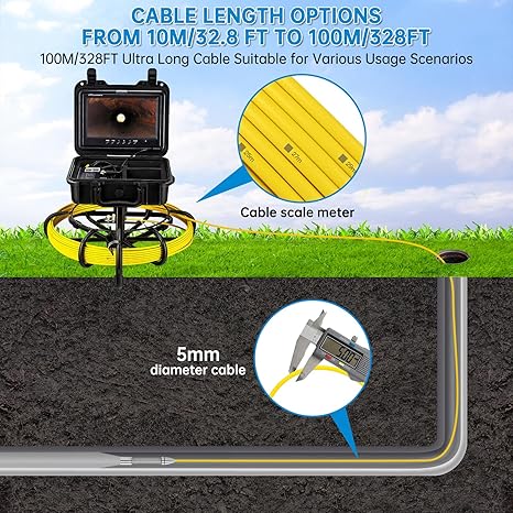 Foot Drain Pipe Inspection Camera