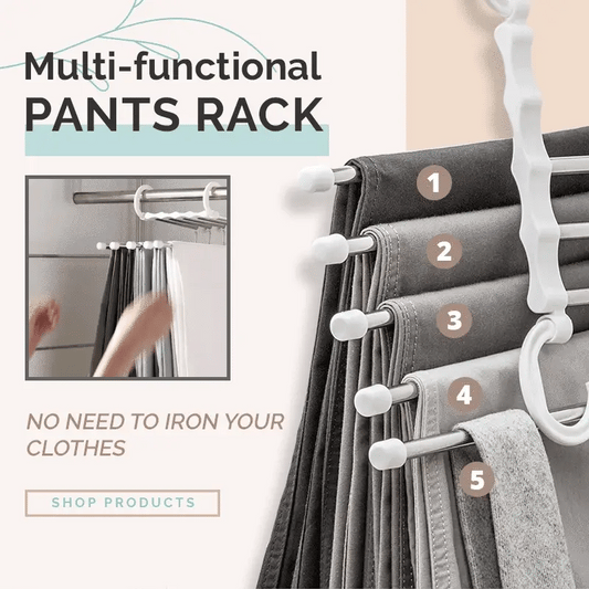 Adjustable Foldable Hanging Pants Rack